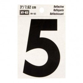 NÚMERO "5" DE VINILO 3" RV-25/5 - Envío Gratuito