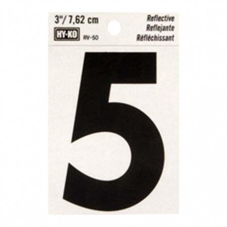 NÚMERO "5" DE VINILO 3" RV-25/5 - Envío Gratuito