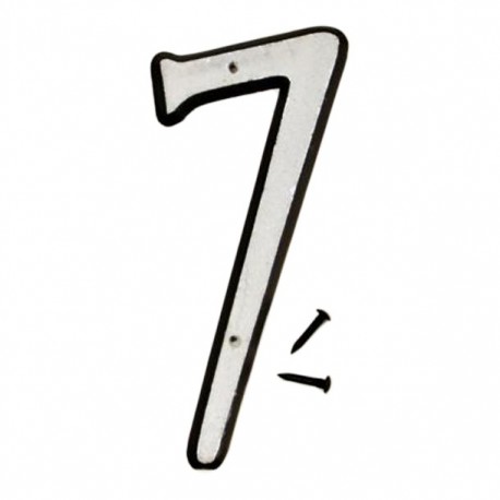 NÚMERO "7" PLÁSTICO REFLECTIVO 10 CM - Envío Gratuito
