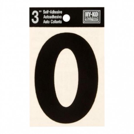 NÚMERO "0" VINIL NEGRO 3' - Envío Gratuito