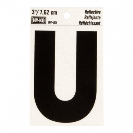 LETRA "U" DE VINILO 3" RV-50/U - Envío Gratuito
