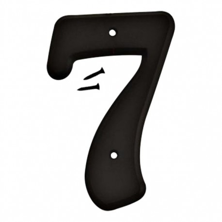 NÚMERO 7 NEGRO DE VINIL 6' - Envío Gratuito