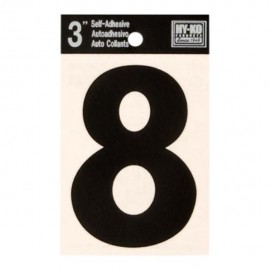 NÚMERO VINIL NEGRO NO. 8 3' - Envío Gratuito