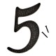 NÚMERO "5" ALUMINIO 3' 36005 - Envío Gratuito