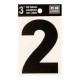 NÚMERO "2" VINIL NEGRO 3' - Envío Gratuito
