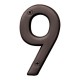 NÚMERO 9 BRONCE ANTIGUO 4" - Envío Gratuito