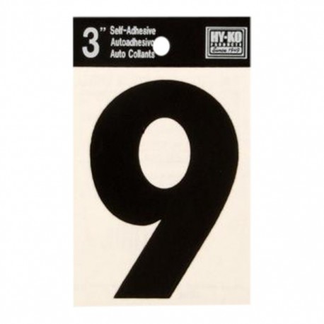 NÚMERO VINIL NEGRO NO. 9 - Envío Gratuito