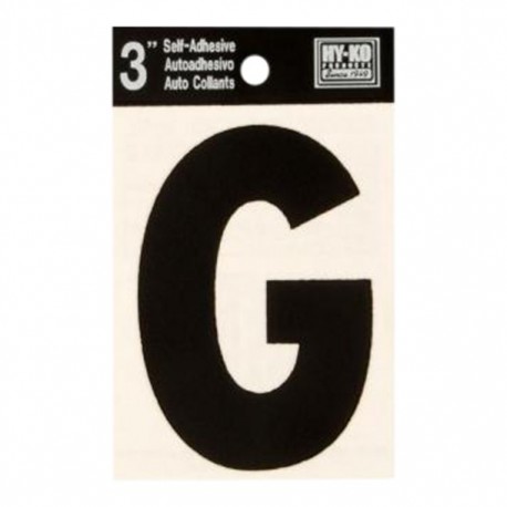 LETRA G VINIL NEGRO 3' - Envío Gratuito