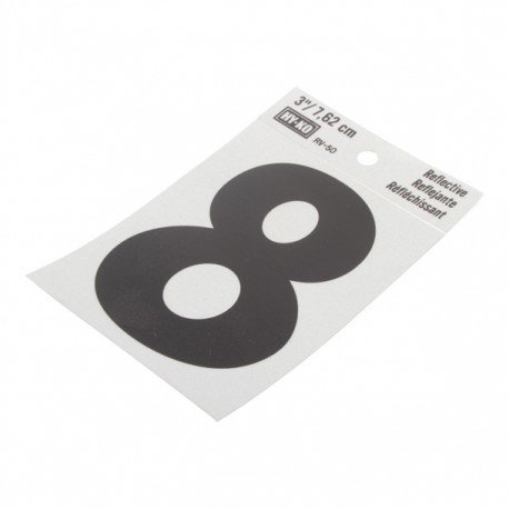 10 CM NÚMERO 8 PLÁSTICO REFLECTIVO - Envío Gratuito
