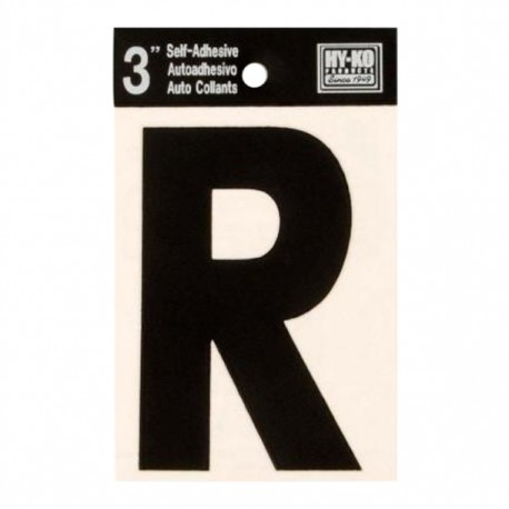 LETRA R VINIL NEGRO 3' - Envío Gratuito