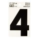 NÚMERO "4" DE VINILO 3' RV-25/4" - Envío Gratuito