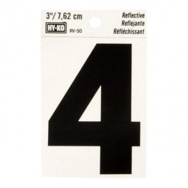 NÚMERO "4" DE VINILO 3' RV-25/4" - Envío Gratuito