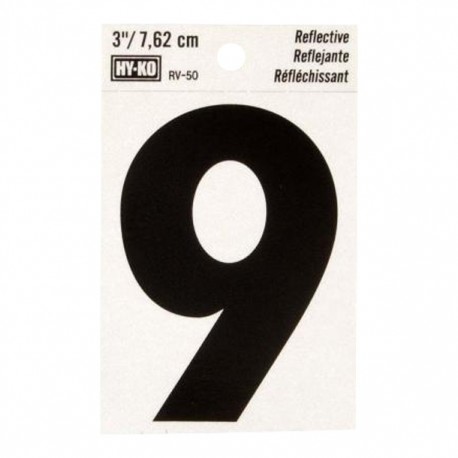 NÚMERO "9" DE VINILO 3' RV-25/9" - Envío Gratuito