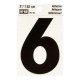 NÚMERO "6" DE VINILO 3' RV-25/6" - Envío Gratuito