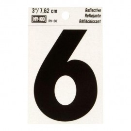 NÚMERO "6" DE VINILO 3' RV-25/6" - Envío Gratuito