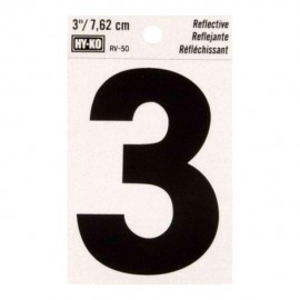 NÚMERO "3" DE VINILO 3' RV-25/3" - Envío Gratuito