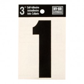 NÚMERO "1" VINIL NEGRO 3' - Envío Gratuito