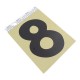 NÚMERO 8 DE ALUMINIO ORO 3 1/2' - Envío Gratuito