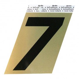 NÚMERO "7" DE ALUMINIO ORO 3 1/2' - Envío Gratuito