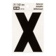 LETRA "X" DE VINILO 3" RV-50/X - Envío Gratuito
