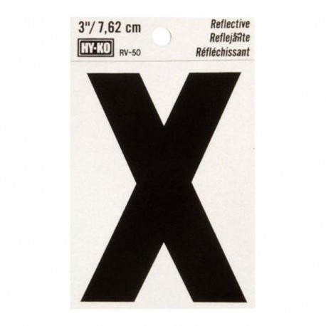 LETRA "X" DE VINILO 3" RV-50/X - Envío Gratuito