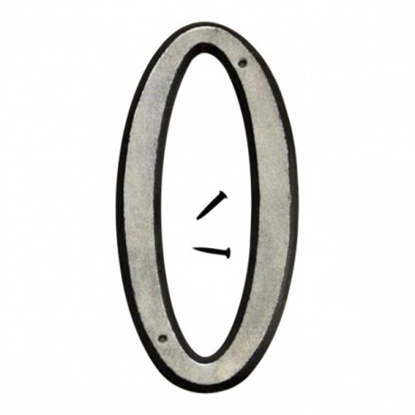 NÚMERO "0" PLÁSTICO REFLECTIVO 10 CM - Envío Gratuito