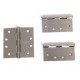 JUEGO DE 3 BISAGRAS 4"X4" NÍQUEL SATIN - Envío Gratuito