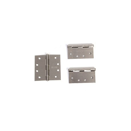JUEGO DE 3 BISAGRAS 4"X4" NÍQUEL SATIN - Envío Gratuito