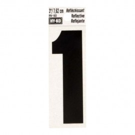NÚMERO "1" DE VINILO 3' RV-25/1" - Envío Gratuito