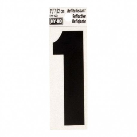 NÚMERO "1" DE VINILO 3' RV-25/1" - Envío Gratuito