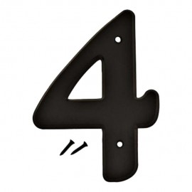 NÚMERO 4 NEGRO DE VINIL 6' - Envío Gratuito