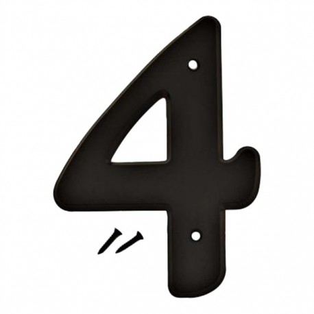 NÚMERO 4 NEGRO DE VINIL 6' - Envío Gratuito