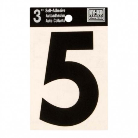 NÚMERO 5 DE VINIL NEGRO 3' - Envío Gratuito