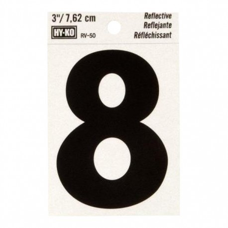 NÚMERO "8" DE VINILO 3' RV-25/8" - Envío Gratuito