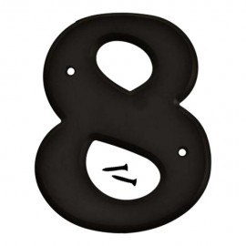 NÚMERO 8 DE NEGRO DE VINIL 6' - Envío Gratuito