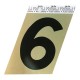 NÚMERO "6" DE ALUMINIO ORO 3 1/2' - Envío Gratuito