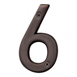 NÚMERO 6 BRONCE ANTIGUO 4" - Envío Gratuito