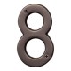 NÚMERO 8 BRONCE ANTIGUO 4" - Envío Gratuito