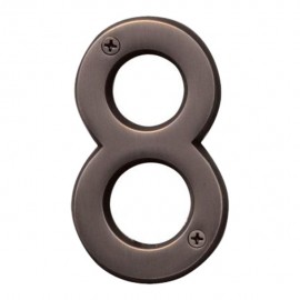 NÚMERO 8 BRONCE ANTIGUO 4" - Envío Gratuito