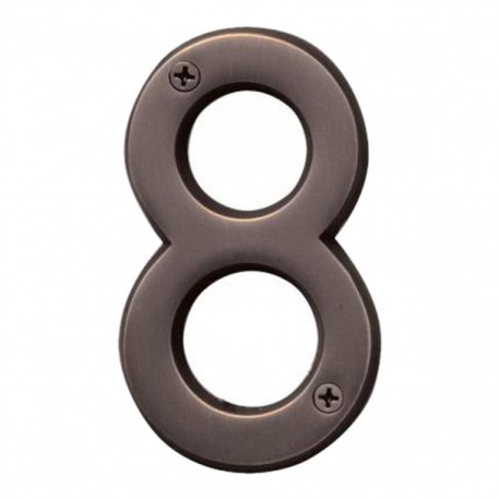 NÚMERO 8 BRONCE ANTIGUO 4" - Envío Gratuito