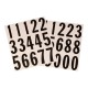 PAQUETE NUMEROS BLANCO/NEGRO VINILO 2' MM-17N - Envío Gratuito
