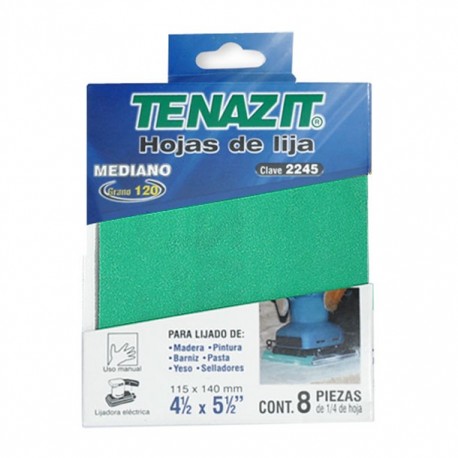 PAQUETE 8 HOJAS DE 1/4 PARA MADERA MEDIANO - Envío Gratuito