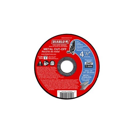 DISCO ABRASIVO 4-1/2 X .040 X 7/8" - Envío Gratuito