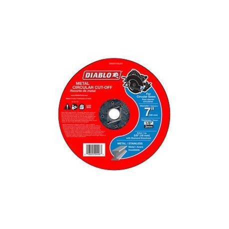 DISCO ABRASIVO 7 X 1/8 X 5/8 METAL CORTE - Envío Gratuito