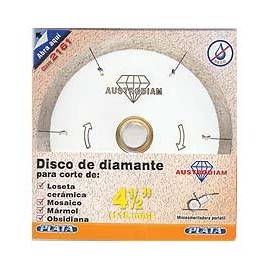 DISCO DIAM. 4 1/2" PORCELANATO - Envío Gratuito