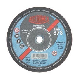 DISCO CORTE INOX 9"X 5/64 - Envío Gratuito