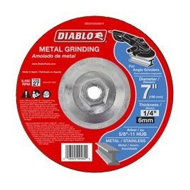DISCO ABRASIVO 7 X 1/4 X 5/8 METAL - Envío Gratuito