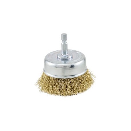 CARDA DE COPA DE ALAMBRE ONDULADO 1/4" - Envío Gratuito