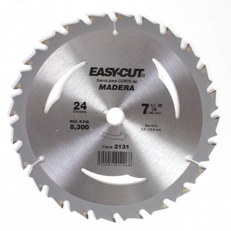 SIERRA PARA MADERA 7-1/4" 24 DIENTES - Envío Gratuito