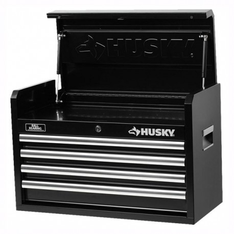 CAJA CON 4 CAJONES NEGRA DE 66 CM - Envío Gratuito